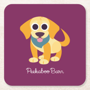 Bo de Dog Vierkante Kartonnen Onderzetter