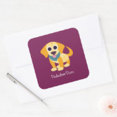 Bo de Dog Vierkante Sticker (Envelop)
