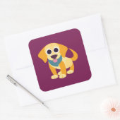 Bo de Dog Vierkante Sticker (Envelop)