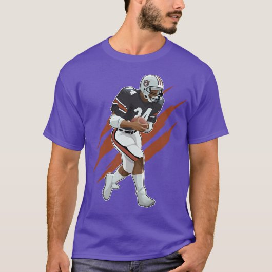Bo Jackson Running Bold #34 Claw T-shirt (Voorkant)