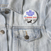 Bo Obama 2012-pins Ronde Button 5,7 Cm (In situ)