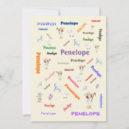 BO PEEP KINDERKAMER RIJM Woordnaam Collage Kaart