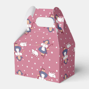 Bo Peep/Mary had een kleine Lamb-gunstdoos Bedankdoosjes