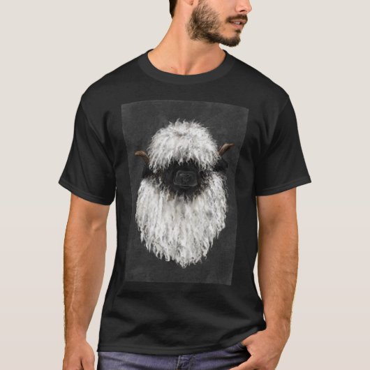 Bo Sheep. Valais Blacknose Sheep. Sticker Essenti T-shirt (Voorkant)