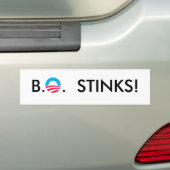 BO STINKT! BUMPERSTICKER (Op auto)