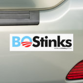 BO Stinkt Grafisch Bumpersticker (Op auto)