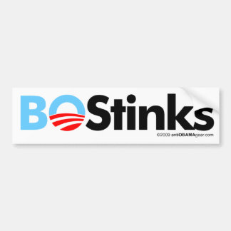 BO Stinkt Grafisch Bumpersticker