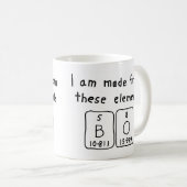 Bo tasse de nom de table périodique (Devant droit)