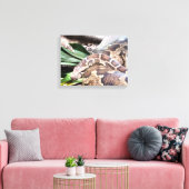 Boa constrictor reptiel canvas afdruk (Insitu (Woonkamer))
