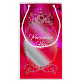 Boa en plumes rouges drapé avec sac cadeau de diam (Dos)