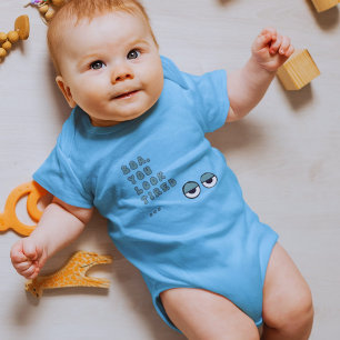 Boa, je ziet er moe uit (blauw) romper