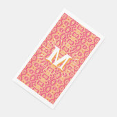 Boa Ripple in Pink + Orange Personalized Servet (Hoek)