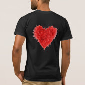 Boa rouge de coeur du T-shirts | (Dos)