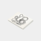 Boa Skelet Skelet Aangepaste Sjabloon Post-it® Notes (Schuin)