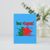 Boa Viagem - Goede reis in het Portugees - Vakanti Briefkaart (Staand voorkant)