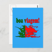 Boa Viagem - Goede reis in het Portugees - Vakanti Briefkaart (Voorkant / Achterkant)