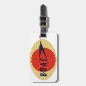  BOAC-Logo Bagagelabel (Voorkant verticaal)