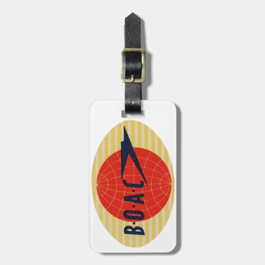  BOAC-Logo Bagagelabel (Voorkant verticaal)
