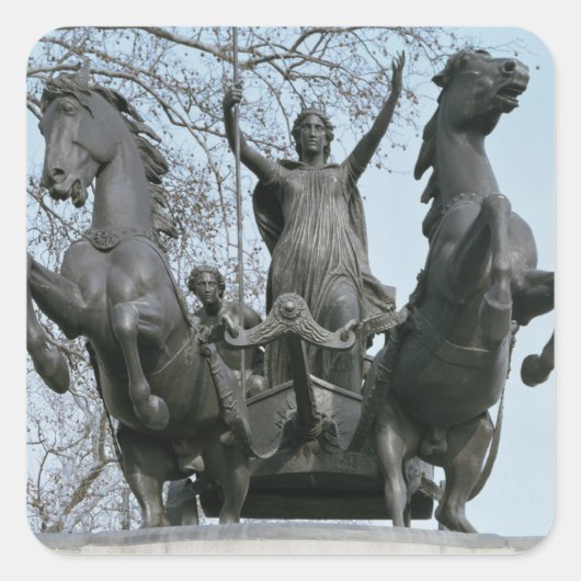 Boadicea, 1850 s (bronzen) (zie ook 33580) vierkante sticker (Voorkant)