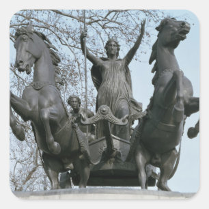 Boadicea, 1850 s (bronzen) (zie ook 33580) vierkante sticker