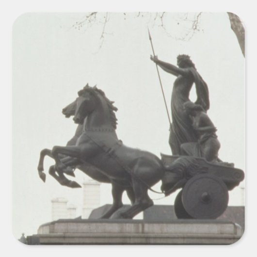 Boadicea, 1902 vierkante sticker (Voorkant)