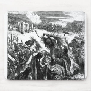 Boadicea Aanmoediging van de Iceni tegen de Romein Muismat