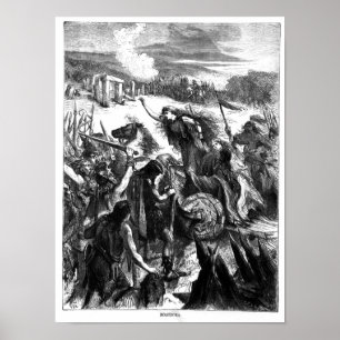 Boadicea Aanmoediging van de Iceni tegen de Romein Poster