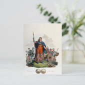 Boadicea, koningin van de Iceni Briefkaart (Staand voorkant)