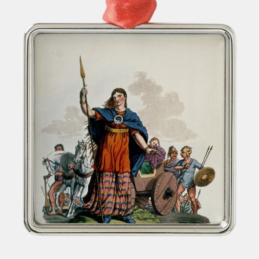 Boadicea, koningin van de Iceni Metalen Ornament (Voorkant)