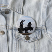 Boadicea Statue Badge Ronde Button 7,6 Cm (In situ)