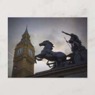 Boadicea Statue - Elizabeth Tower - Briefkaart