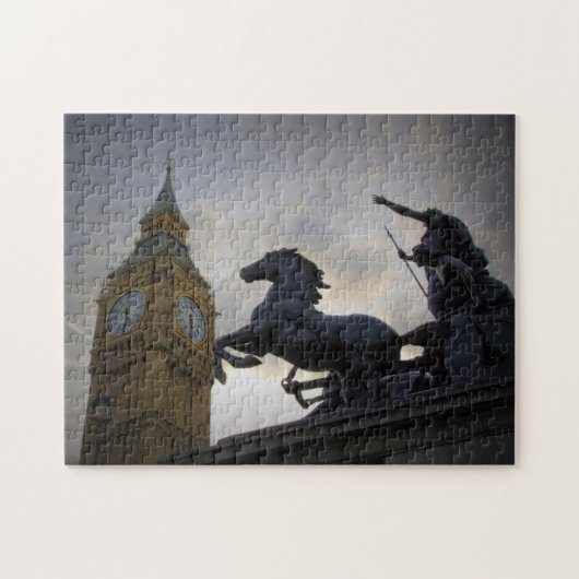 Boadicea Statue-Elizabeth Tower-London Puzzle Legpuzzel (Horizontaal)