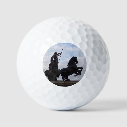 Boadicea Statue Golf Ball Golfballen (Voorkant)