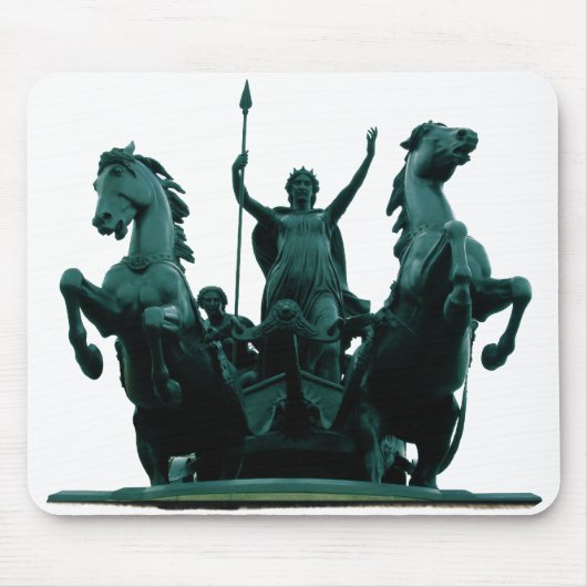 Boadicea Statue-Westminster Bridge-Londen Mousepad Muismat (Voorkant)