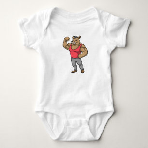 Boar Bodybuilder Romper
