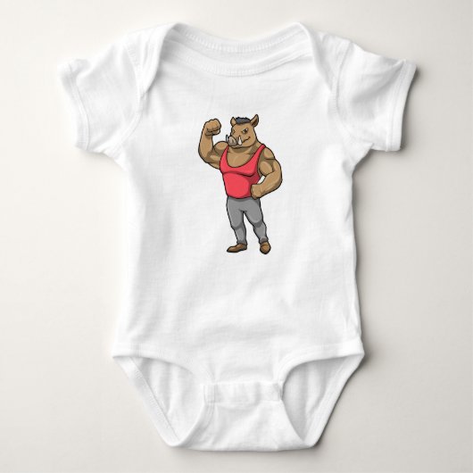Boar Bodybuilder Romper (Voorkant)