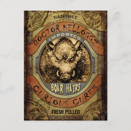 Boar Hairs Briefkaart (Voorkant)