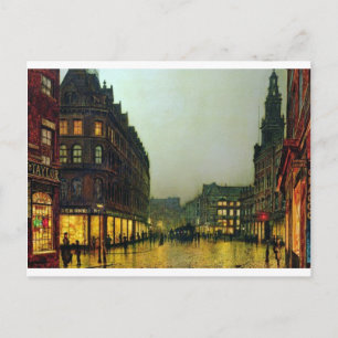 Boar Lane, Leeds van John Atkinson Grimshaw Briefkaart