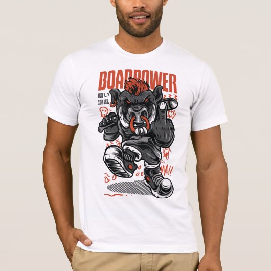 Boar Power T-shirt (Voorkant)