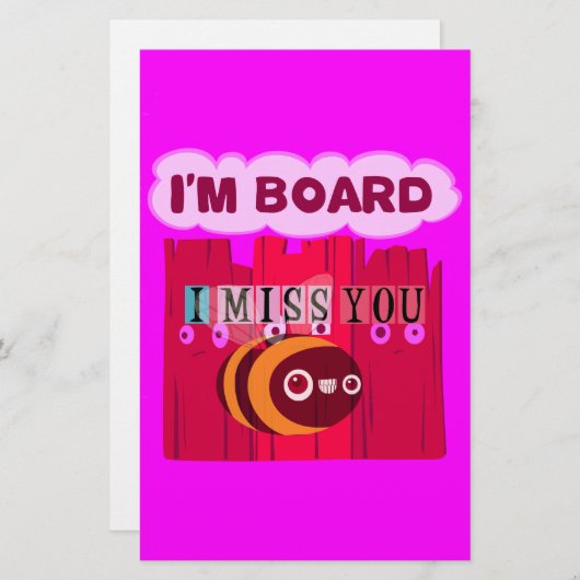 Board Bee Art Print Briefpapier (Voorkant / Achterkant)