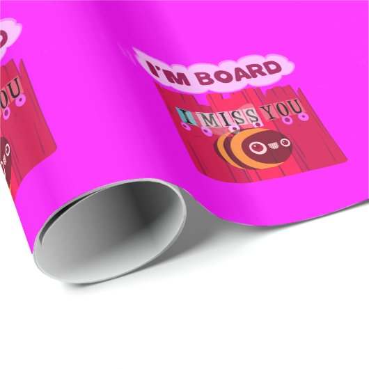 Board Bee Art Print Cadeaupapier (Rol Hoek)