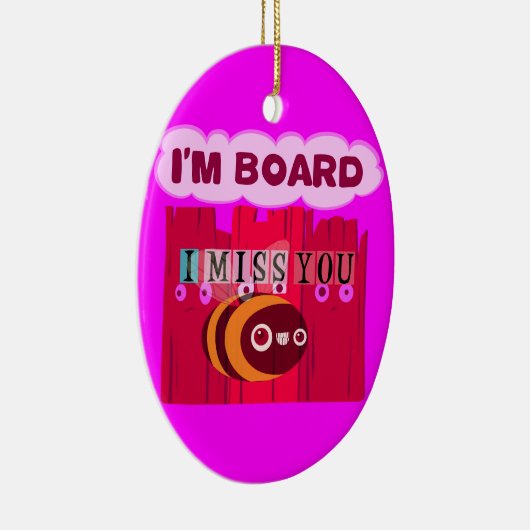 Board Bee Art Print Keramisch Ornament (Rechts)