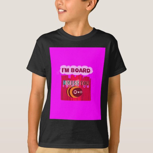 Board Bee Art Print T-shirt (Voorkant)