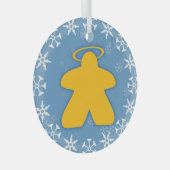 Board Game Angel Glass Ornament (Voorkant Rechts)