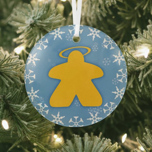 Board Game Angel Glass Ornament (Insitu)