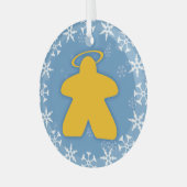 Board Game Angel Glass Ornament (Voorkant links)