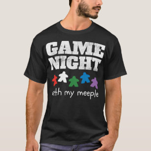 Board Game Night Family Friends Fied Scoop Shirt