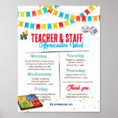 Board Games leraar waardering week sjabloon Poster (Voorkant)