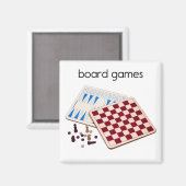 Board Games Refkoelkast Magnet Magneet (Voorkant / Achterkant)