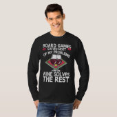 Board Games Solves Most Of My Problems Wines Solve T-shirt (Voorkant volledig)